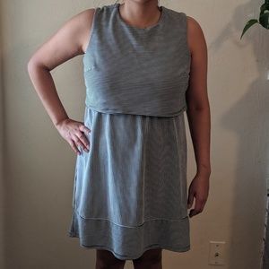 Black and White Striped Dress